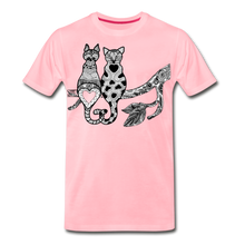Load image into Gallery viewer, Romantic Cat - Men&#39;s Premium T-Shirt - pink
