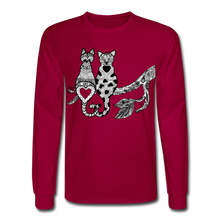 Load image into Gallery viewer, Men&#39;s Long Sleeve T-Shirt - dark red

